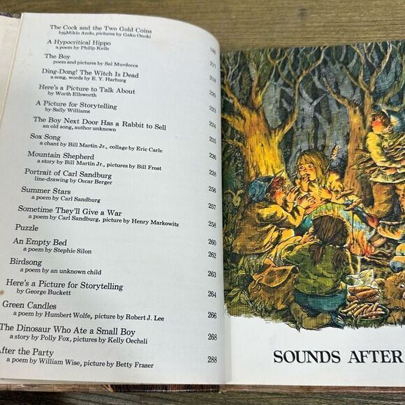 Vintage 1970 Holt Reader Book Sounds After Dark Spooky Halloween Decor Prop HB - Picture 12 of 13